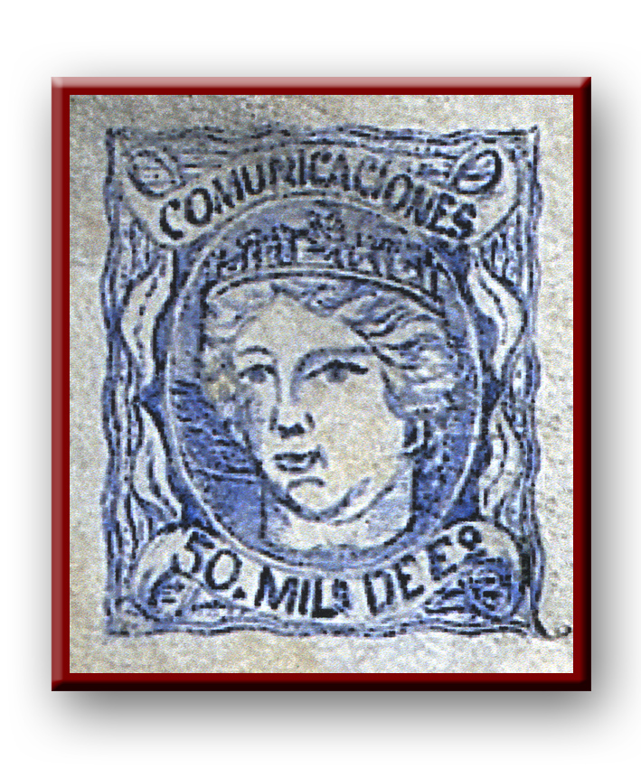 El sello dibujado directamente sobre la carta